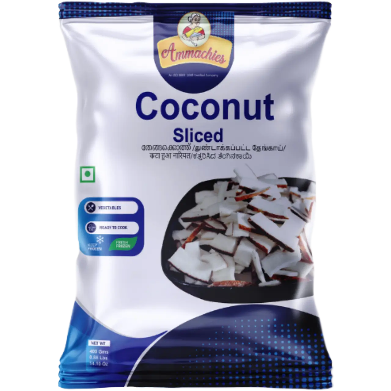 Ammachies Frozen Sliced Coconut